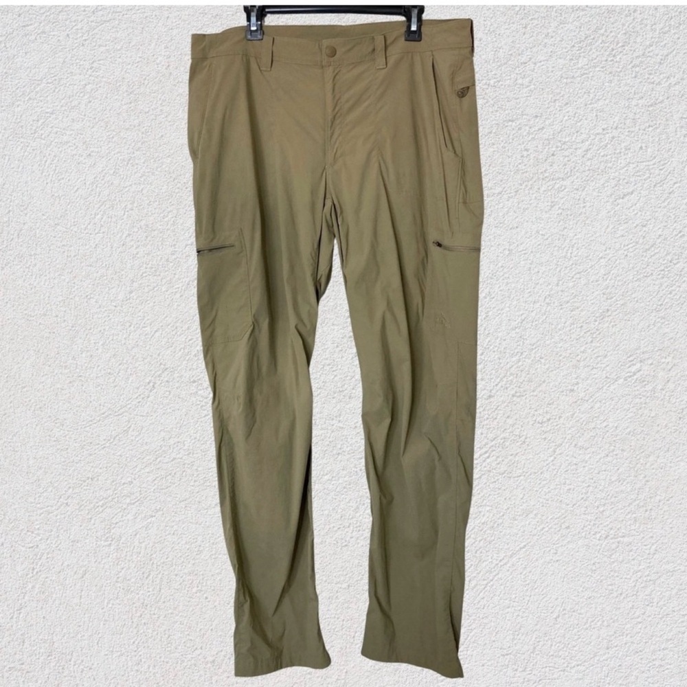LL Bean Nylon Spandex Hiking Pants Men 38x32 Stretch Cargo Outdoor Trail B12